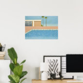 David hockney kunst schilderij poster (Thuiskantoor)