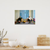David hockney kunst schilderij poster (Keuken)