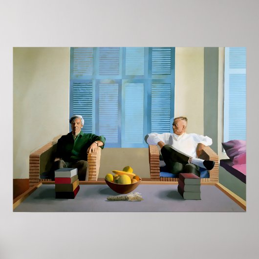 David hockney kunst schilderij poster (Voorkant)