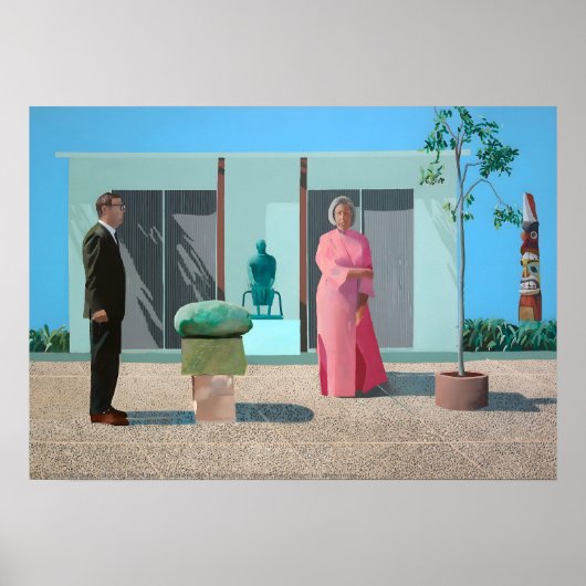 David hockney kunst schilderij poster (Voorkant)
