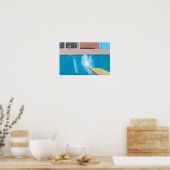 David Hockney kunststijl Poster (Keuken)