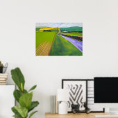 David Hockney kunststijl Poster (Thuiskantoor)