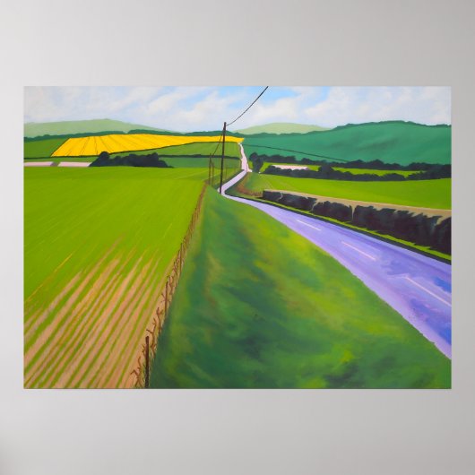 David Hockney kunststijl Poster (Voorkant)