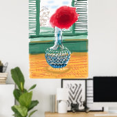 David Hockney kunststijl Poster (Thuiskantoor)