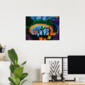 David Hockney kunstwerk Poster (Thuiskantoor)