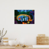 David Hockney kunstwerk Poster (Keuken)