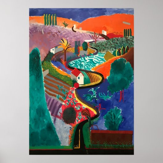David Hockney kunstwerk Poster (Voorkant)