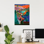 David Hockney kunstwerk Poster (Thuiskantoor)