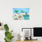 David Hockney-schilderij Poster (Thuiskantoor)