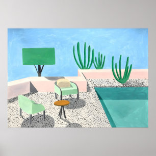 David Hockney-schilderij Poster