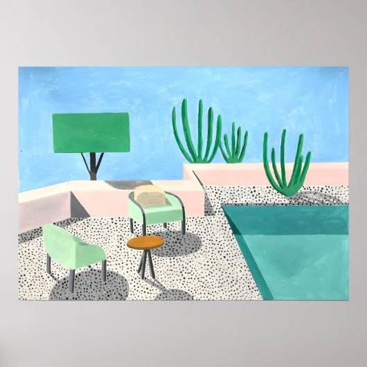 David Hockney-schilderij Poster (Voorkant)