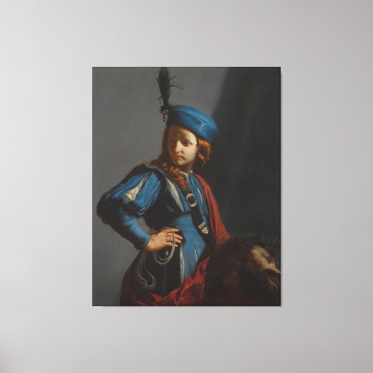 David Hoofd Goliath Guido Cagnacci Schilderkunst k Canvas Afdruk (Voorkant)