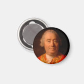 David Hume (1766 Allan Ramsay-portret) Magneet (Voorkant / Achterkant)