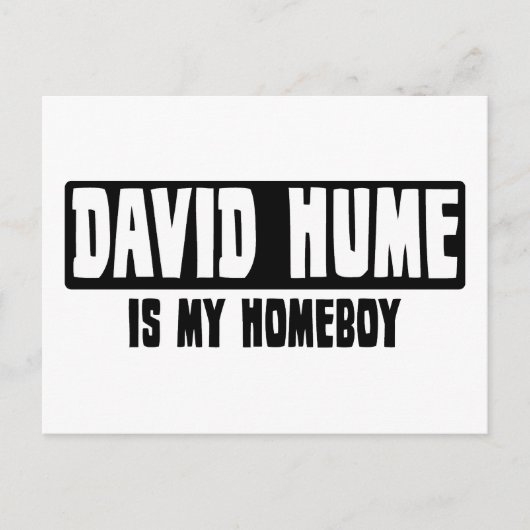 David Hume is mijn Homeboy Briefkaart (Voorkant)