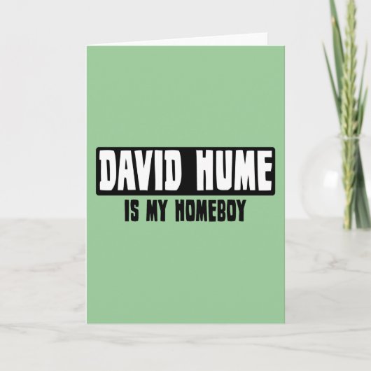 David Hume is mijn Homeboy Kaart (Voorkant)