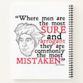 David Hume Notebook Notitieboek (Achterkant)