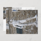 David in de Piazza della Signoria, Florence Briefkaart (Voorkant / Achterkant)