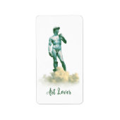 David in de wolken etiket (Voorkant)