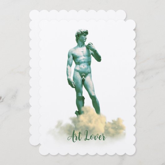 David in de wolken kaart (Voorkant / Achterkant)