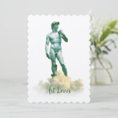 David in de wolken kaart (Staand voorkant)