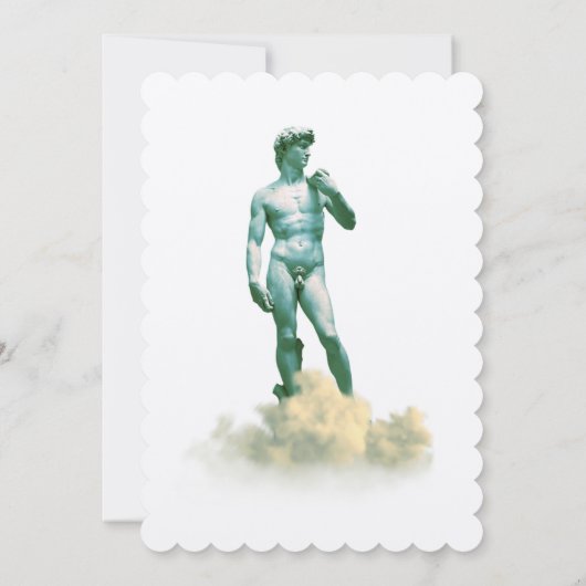 David in de wolken kaart (Achterkant)