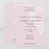 David in het roze joods kaart (Voorkant / Achterkant)