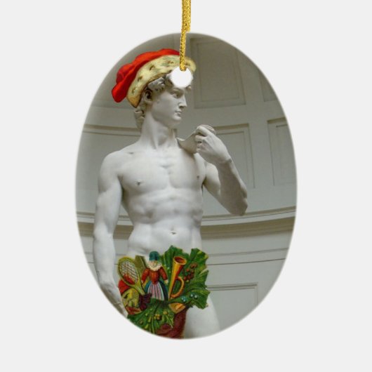 David Kerstkerstornament Keramisch Ornament (Voorkant)