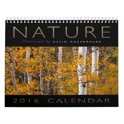 David Kocherhans 2016 Natuur Fotografie kalender (Hoes)
