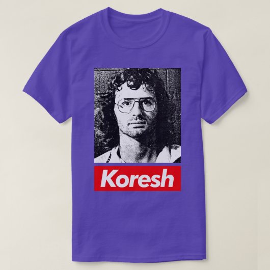 David Koresh 90s Stijl Esthetisch Tribute Design T-shirt (Design voorkant)