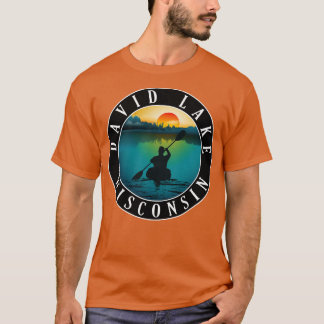David Lake Wisconsin Kayaking T-shirt