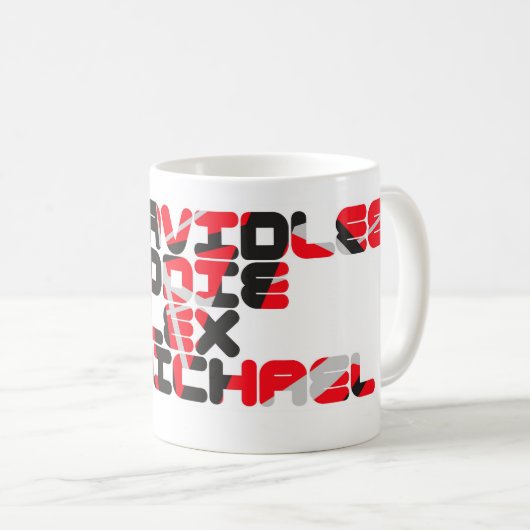 David Lee Eddie Alex Michael Koffiemok (Voorkant rechts)