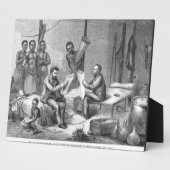 David Livingstone (1813-1873) en Henry Mort Fotoplaat (Zijkant)