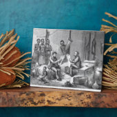 David Livingstone (1813-1873) en Henry Mort Fotoplaat (Zijkant)