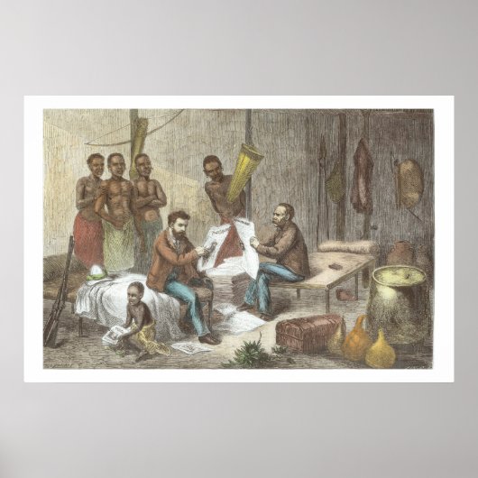 David Livingstone (1813-1873) en Henry Mort Poster (Voorkant)