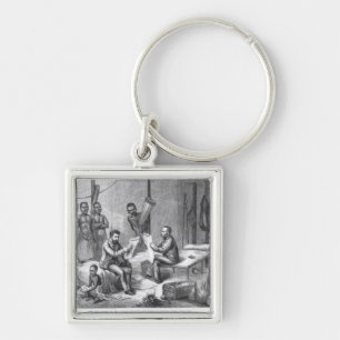 David Livingstone (1813-1873) en Henry Mort Sleutelhanger