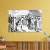 David Livingstone uit 'Hoe ik Livingstone vond' Canvas Afdruk (Insitu (Woonkamer))