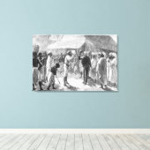David Livingstone uit 'Hoe ik Livingstone vond' Canvas Afdruk (Insitu (Houten vloer))