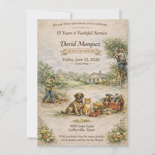 David Marquez Invitations Kaart (Voorkant)