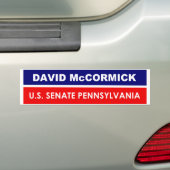 David McCormick US Senate Pennsylvania 2022 Bumpersticker (Op auto)