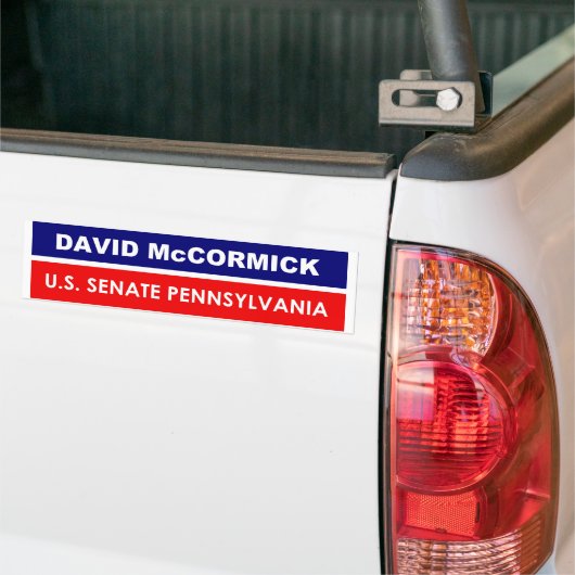 David McCormick US Senate Pennsylvania 2022 Bumpersticker (Op Truck)