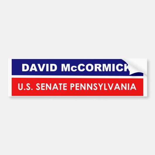 David McCormick US Senate Pennsylvania 2022 Bumpersticker (Voorkant)