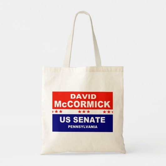 David McCormick US Senate Pennsylvania 2022 Tote Bag (Achterkant)