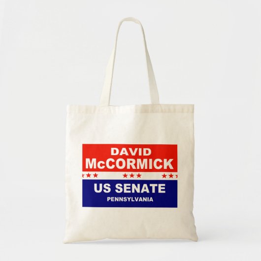David McCormick US Senate Pennsylvania 2022 Tote Bag (Voorkant)