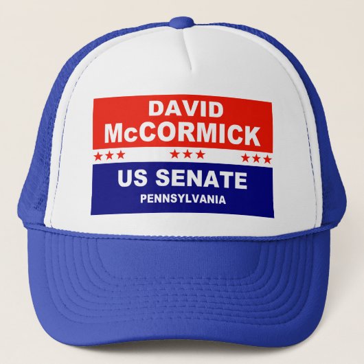 David McCormick US Senate Pennsylvania 2022 Trucker Pet (Voorkant)