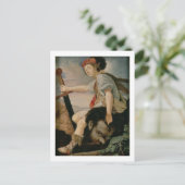 David met het hoofd van Goliath Briefkaart (Staand voorkant)