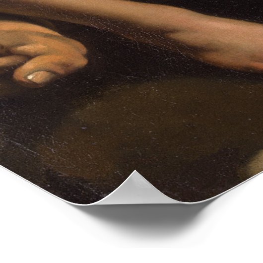 David met het hoofd van Goliath Poster (Hoek)