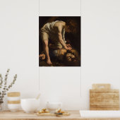 David met het hoofd van Goliath Poster (Keuken)