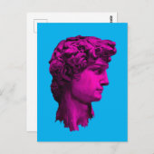 David Michelangelo Fuchsia Briefkaart (Voorkant / Achterkant)
