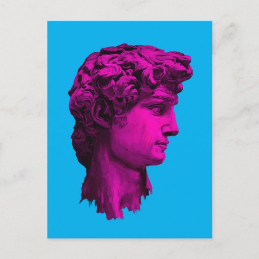 David Michelangelo Fuchsia Briefkaart (Voorkant)