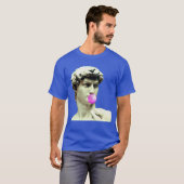 David michelangelo kauwgombeeld grappig t-shirt (Voorkant volledig)